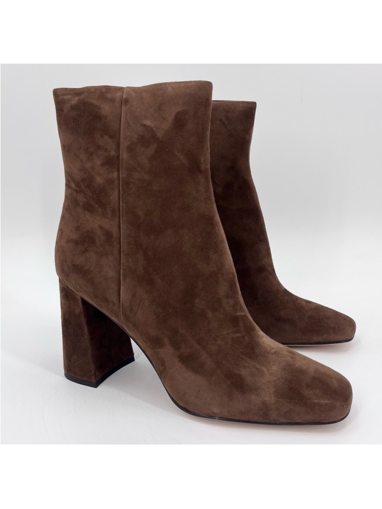 Nwt J. Mclaughlin Cocoa Brown Evie Suede Leather Booties Size 10